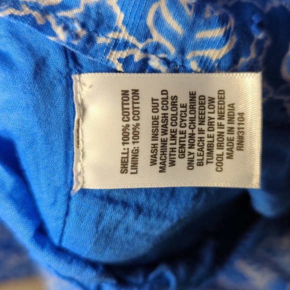 Crown & Ivy Kids Blue + White Tiered Maxi Dress Ruffle Sleeve Girls Size M - Picture 3 of 7